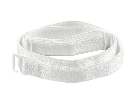 White detachable or replacement bra straps