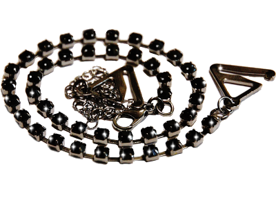 Black diamante/rhinestone bra straps