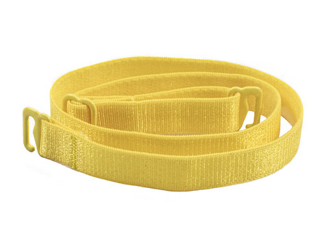 Yellow detachable or replacement bra straps