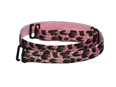 detachable pink leopard print bra strap